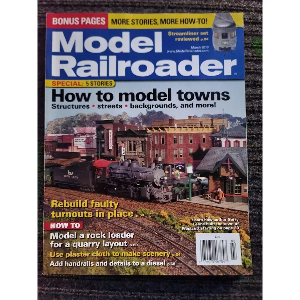 Model Railroader Magazine 2013 Workshop Tips‎ Locomotive Train Hobby Craft Build